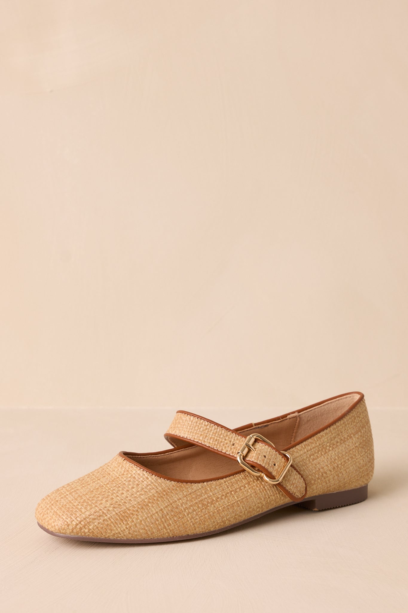 Sweet Thoughts Natural Mary Jane Flats (RESTOCK SEPTEMBER)