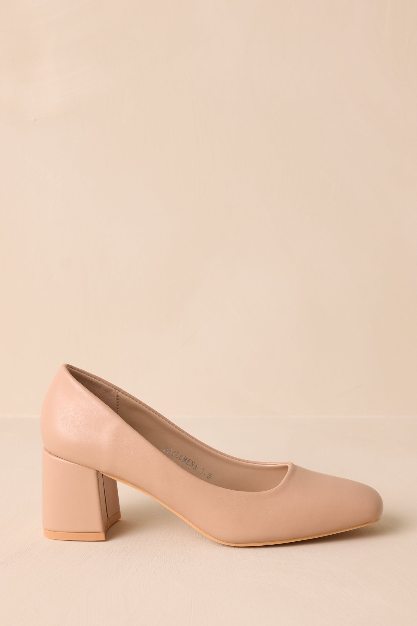 Timeless Elegance Beige Block Heels