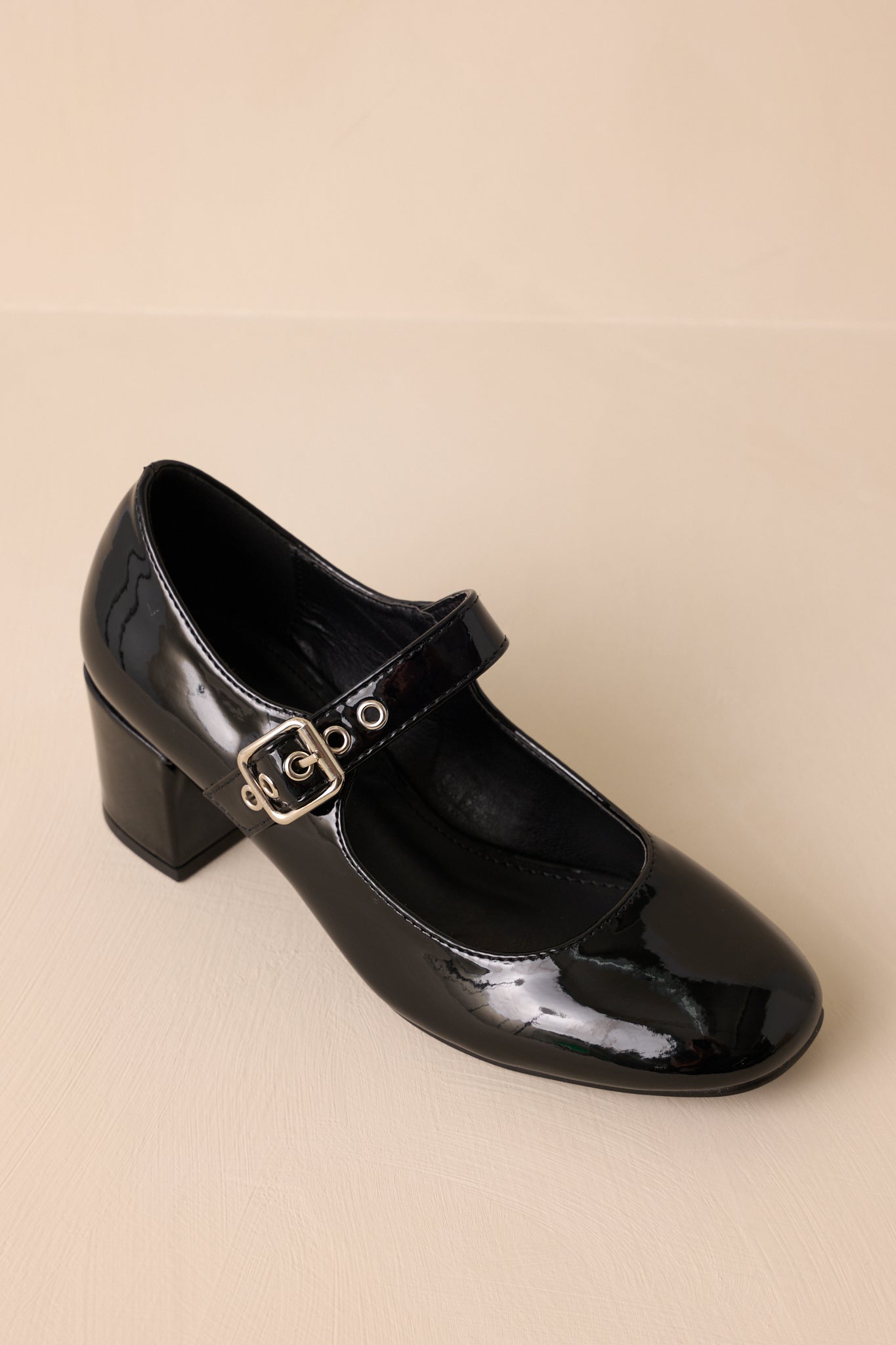 Starry Heights Black Mary Jane Block Heels