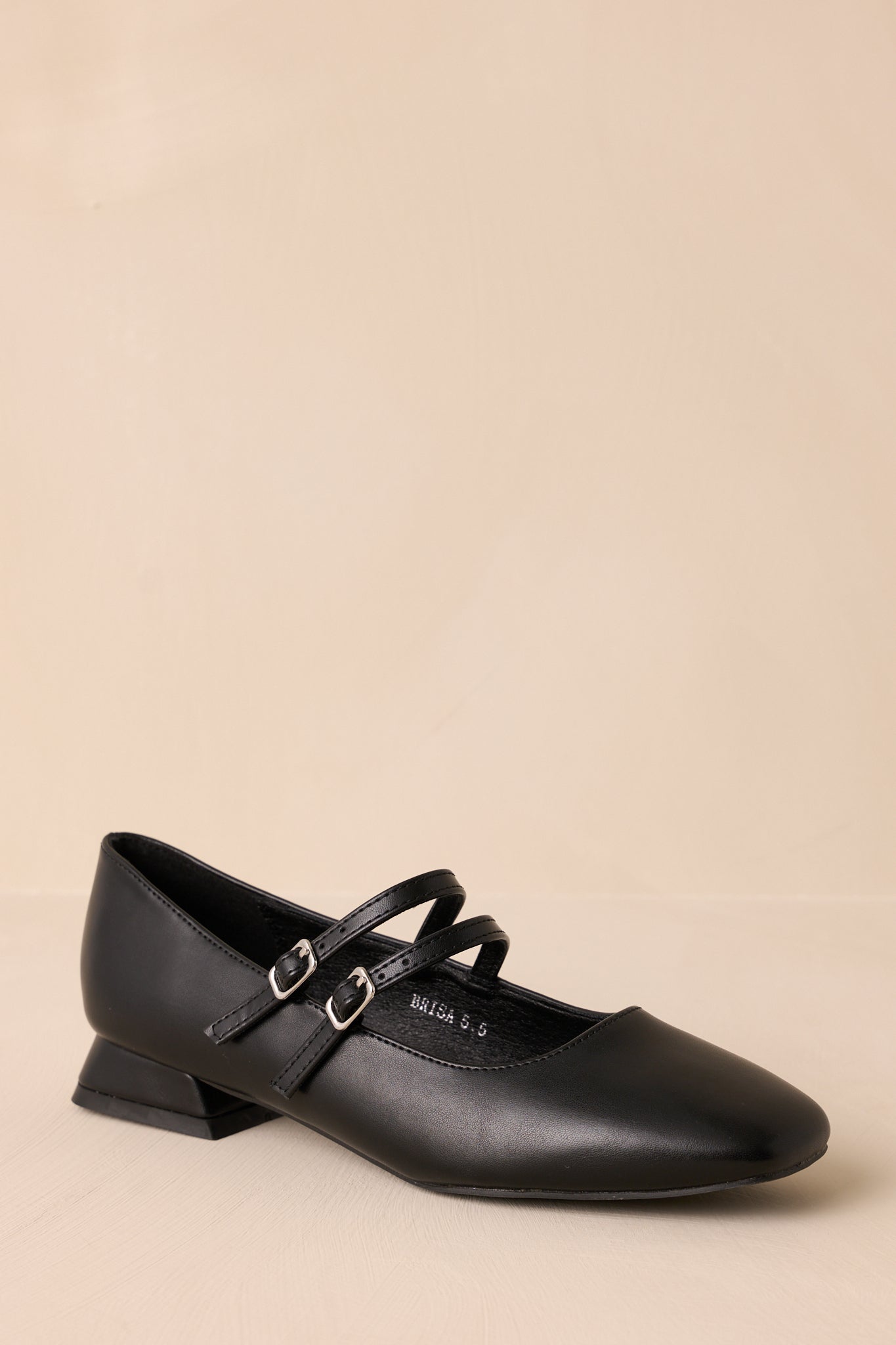 Sunset Glide Black Mary Jane Flats