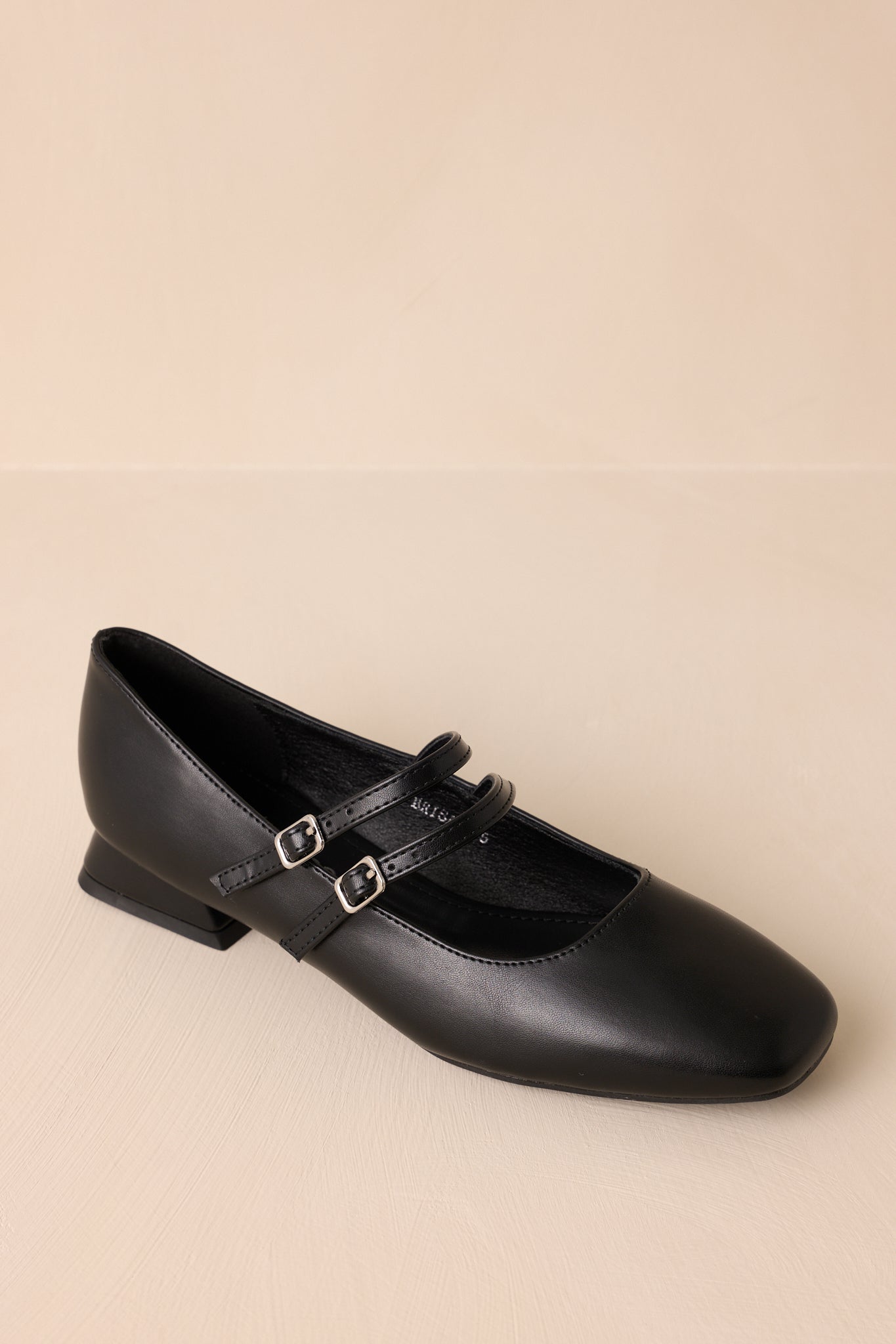 Sunset Glide Black Mary Jane Flats