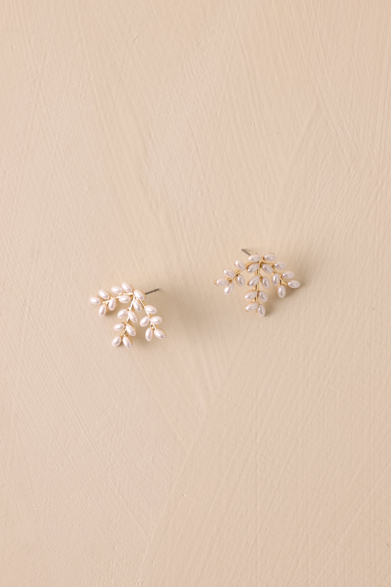 Blossom Burst Gold Pearl Earrings