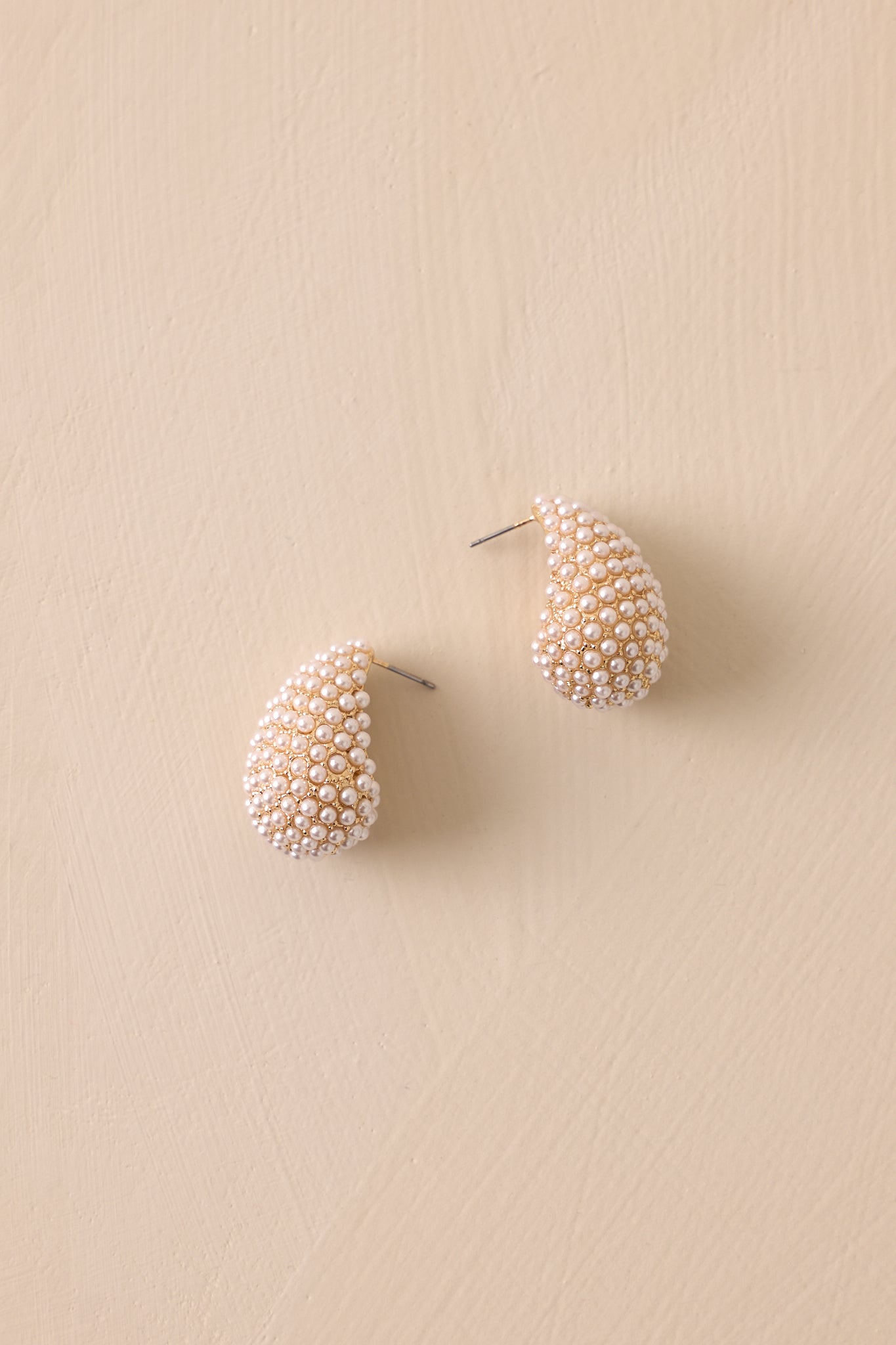 Dreamy Drops Gold & Ivory Pearl Earrings