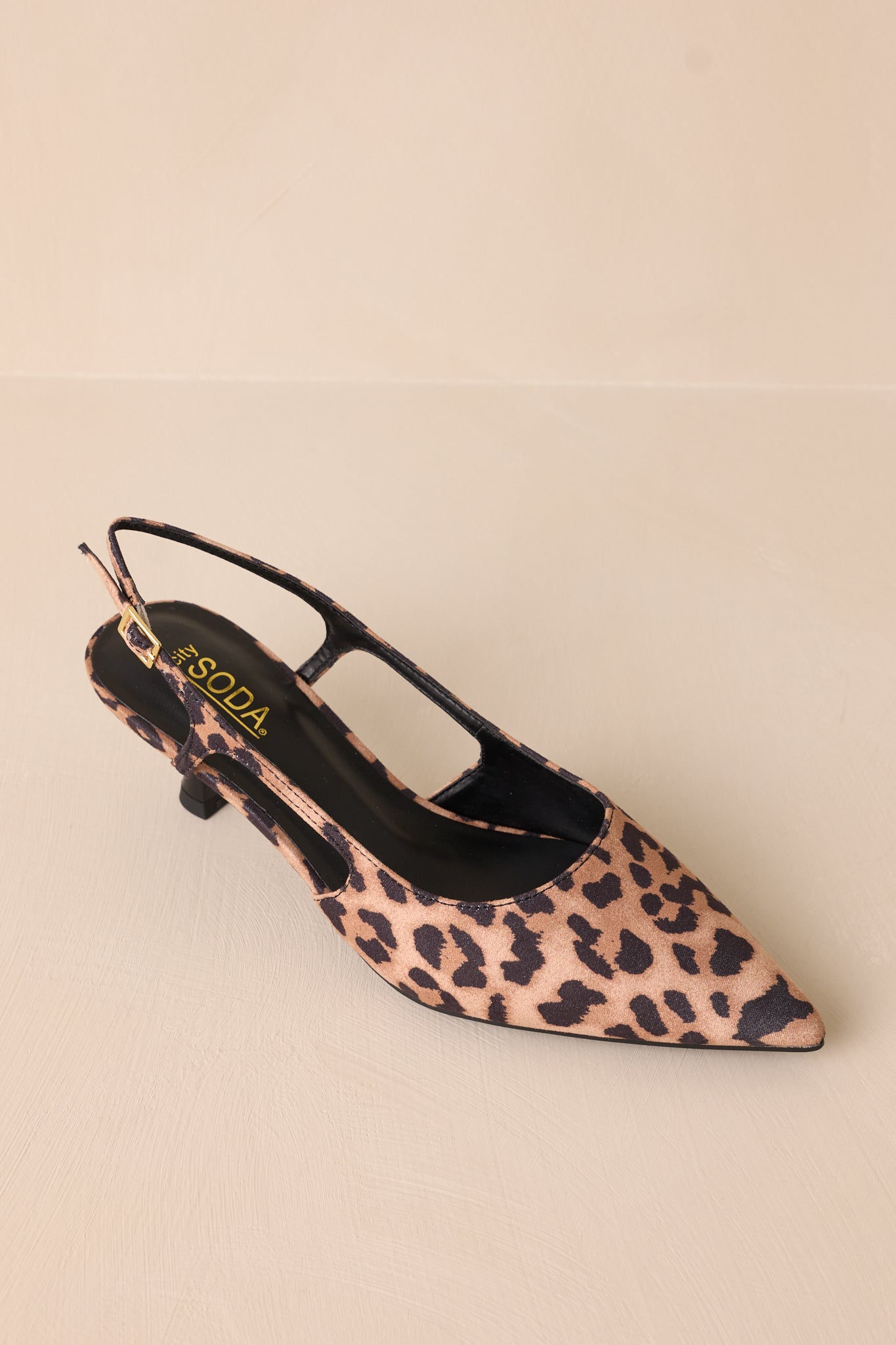 Fiercely Stunned Leopard Print Kitten Heels (RESTOCK OCTOBER)