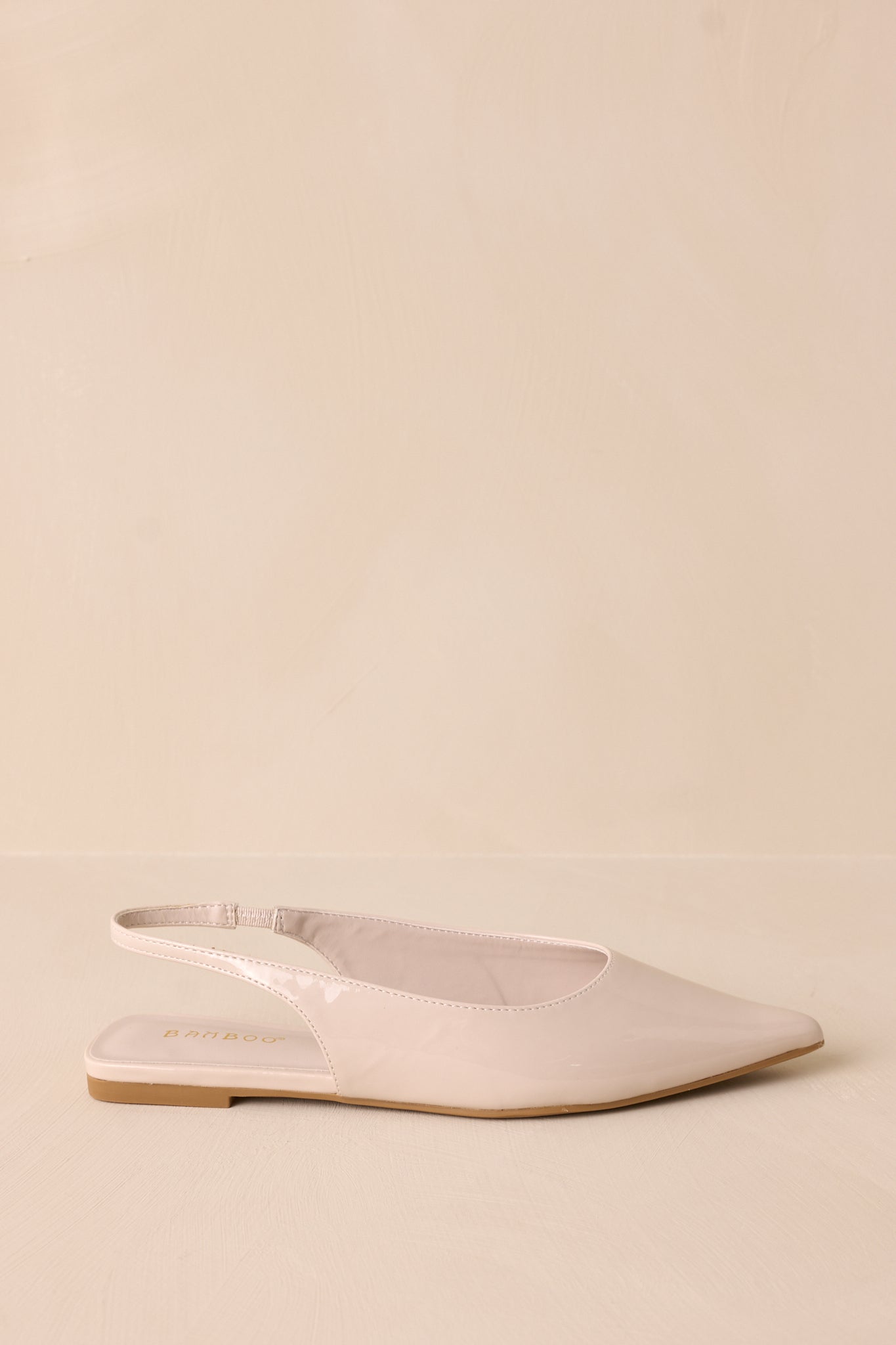 Mixed Feelings Ivory Pointed-Toe Slingback Flats