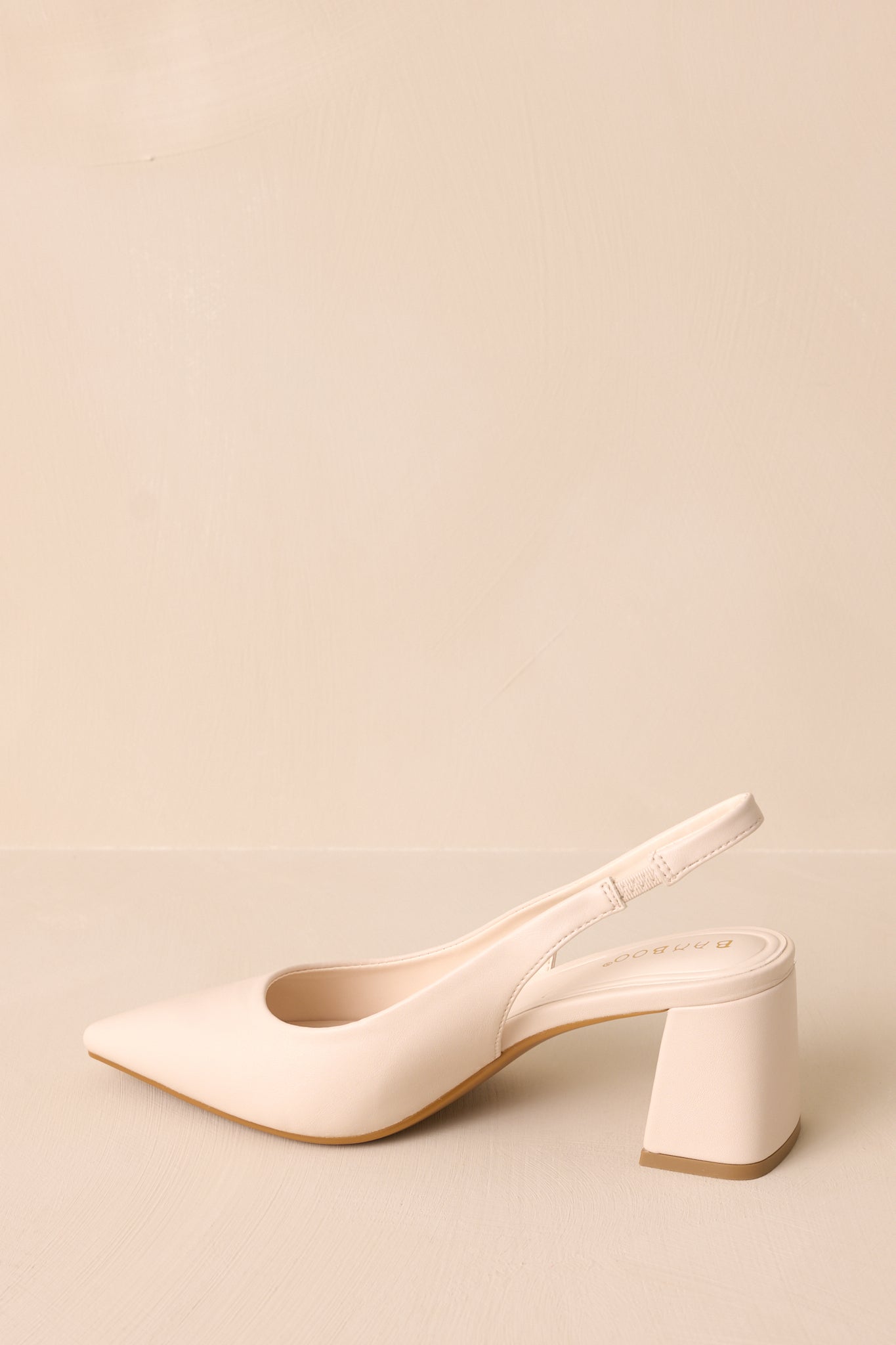 Lost Your Chance Ivory Pointed-Toe Slingback Heels