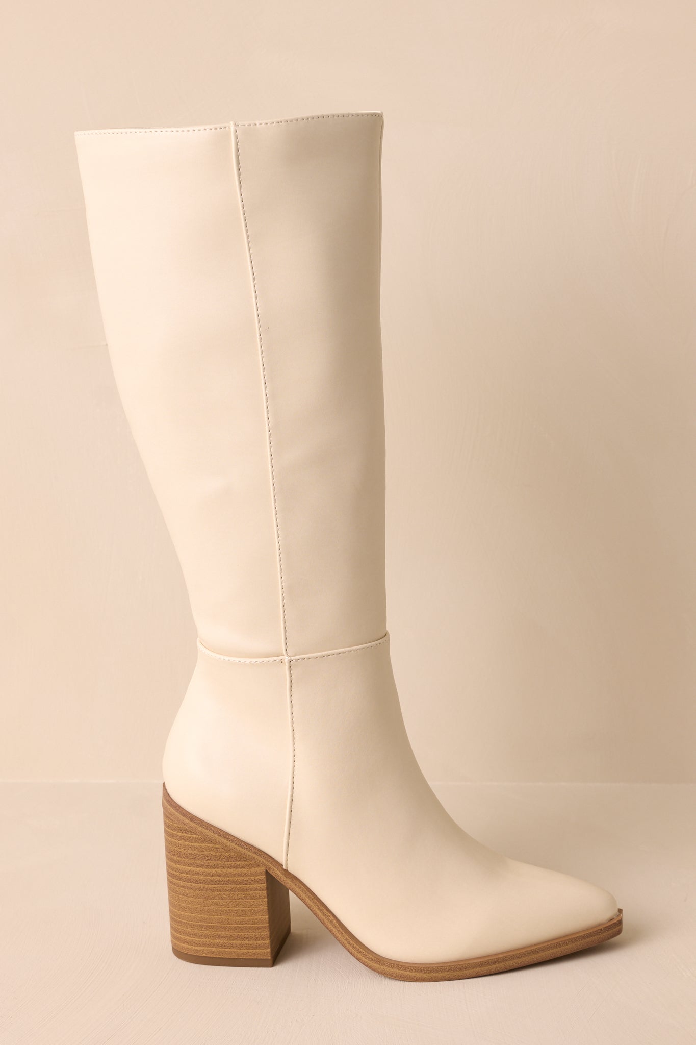 Sapphire Twilight Ivory Knee High Boots