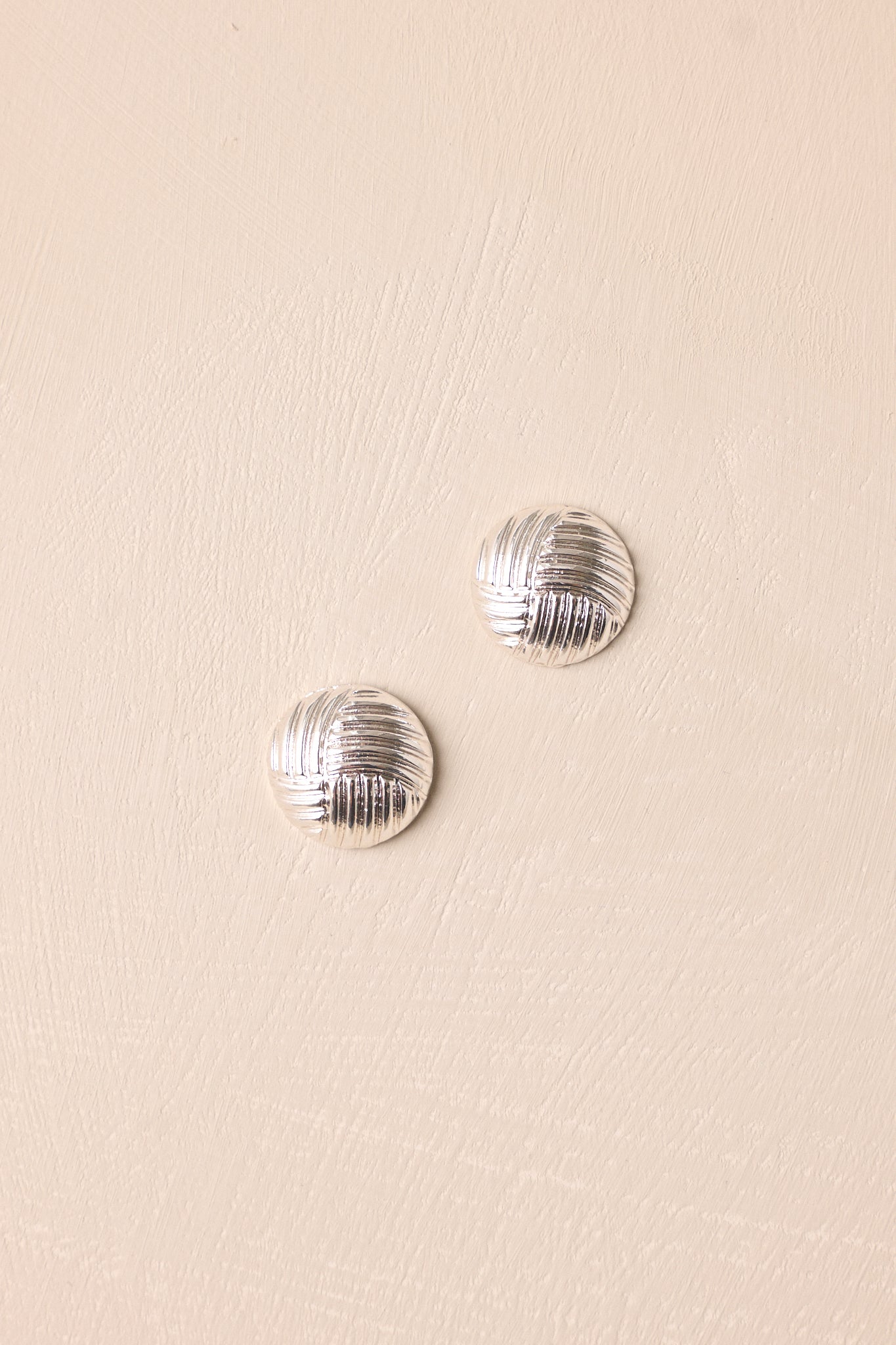 Where I'll Be Silver Textured Earrings