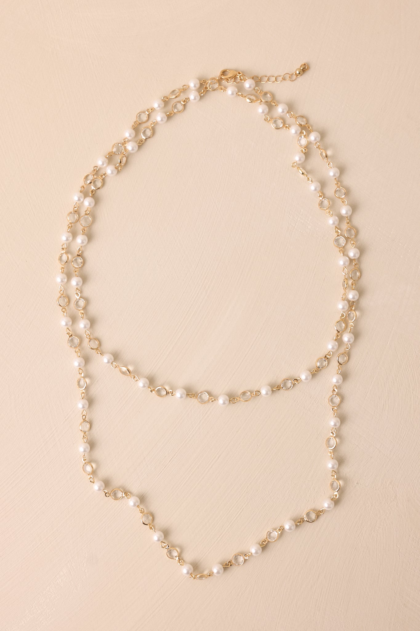 Make It Happen Gold and Ivory Pearl Necklace