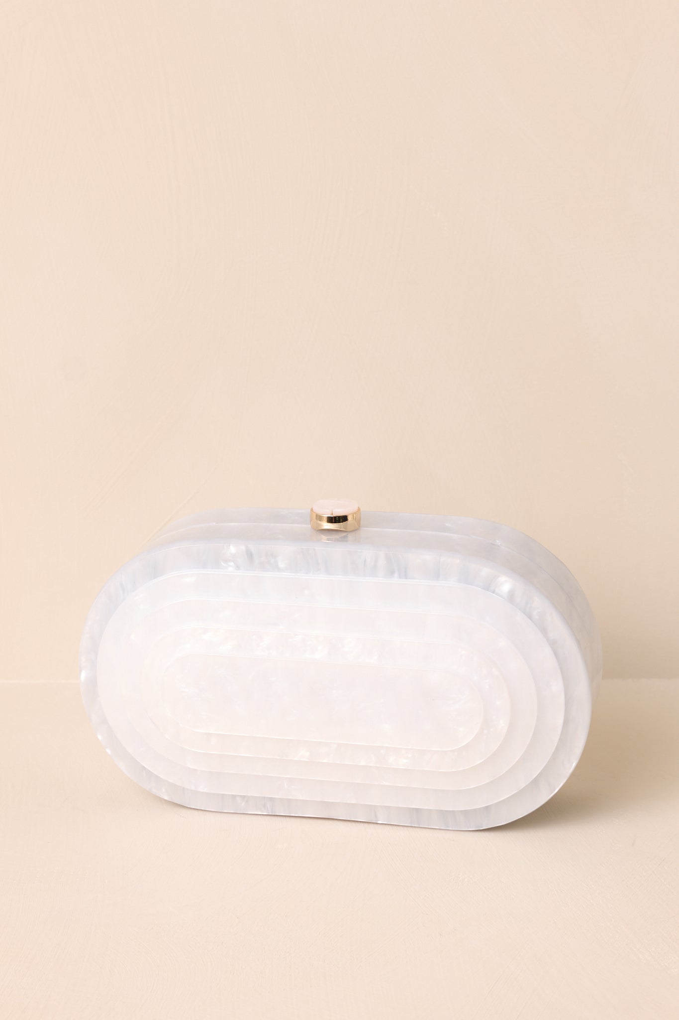 Solstice Dance Ivory Pearlescent Clutch