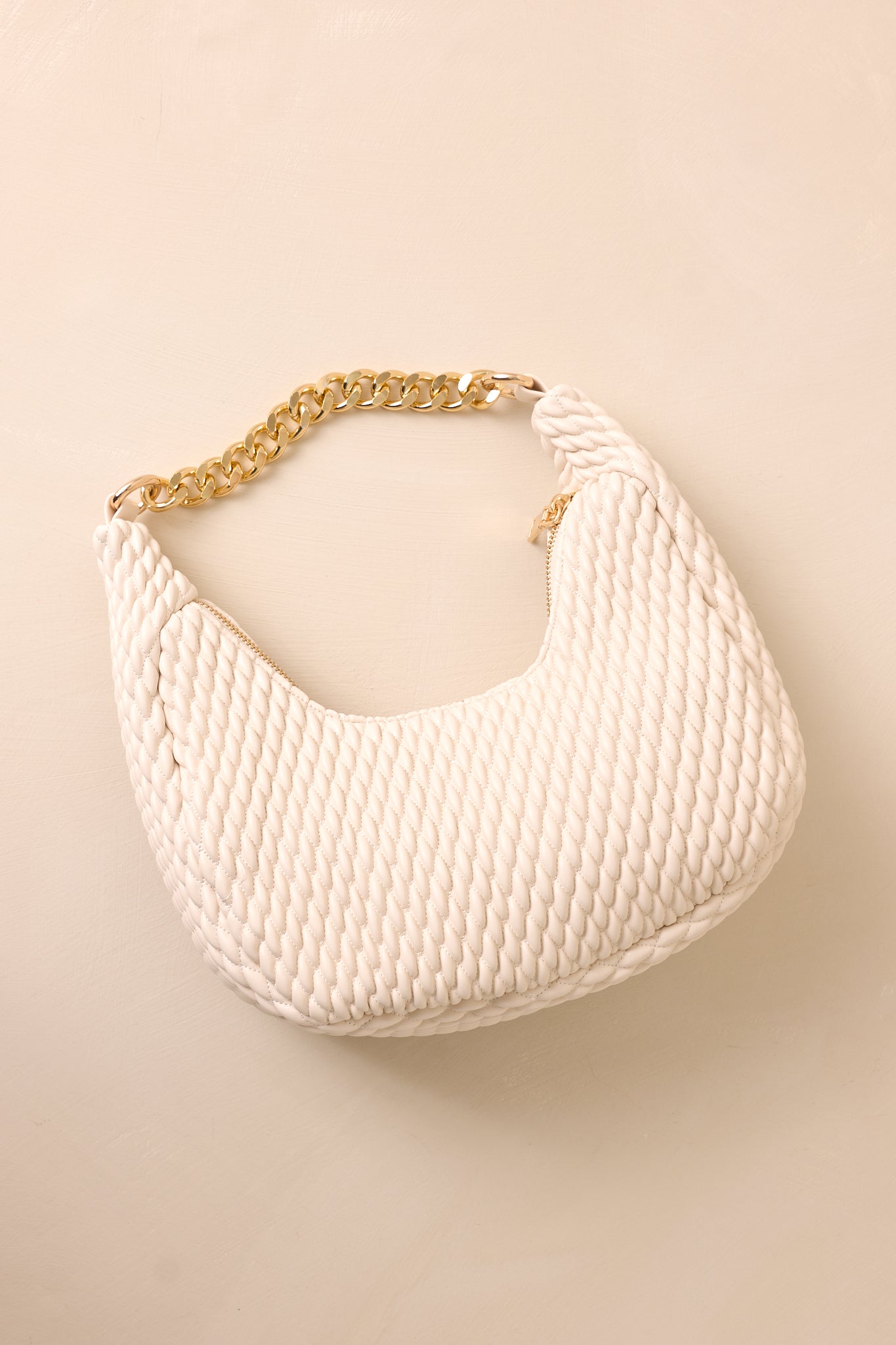 Streak Of Destiny Ivory Faux Leather Handbag