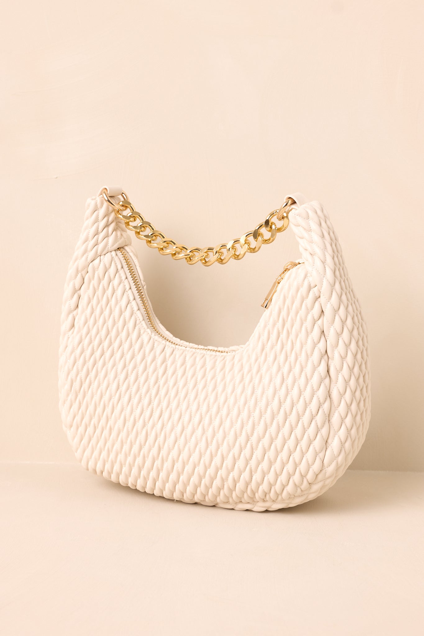 Streak Of Destiny Ivory Faux Leather Handbag