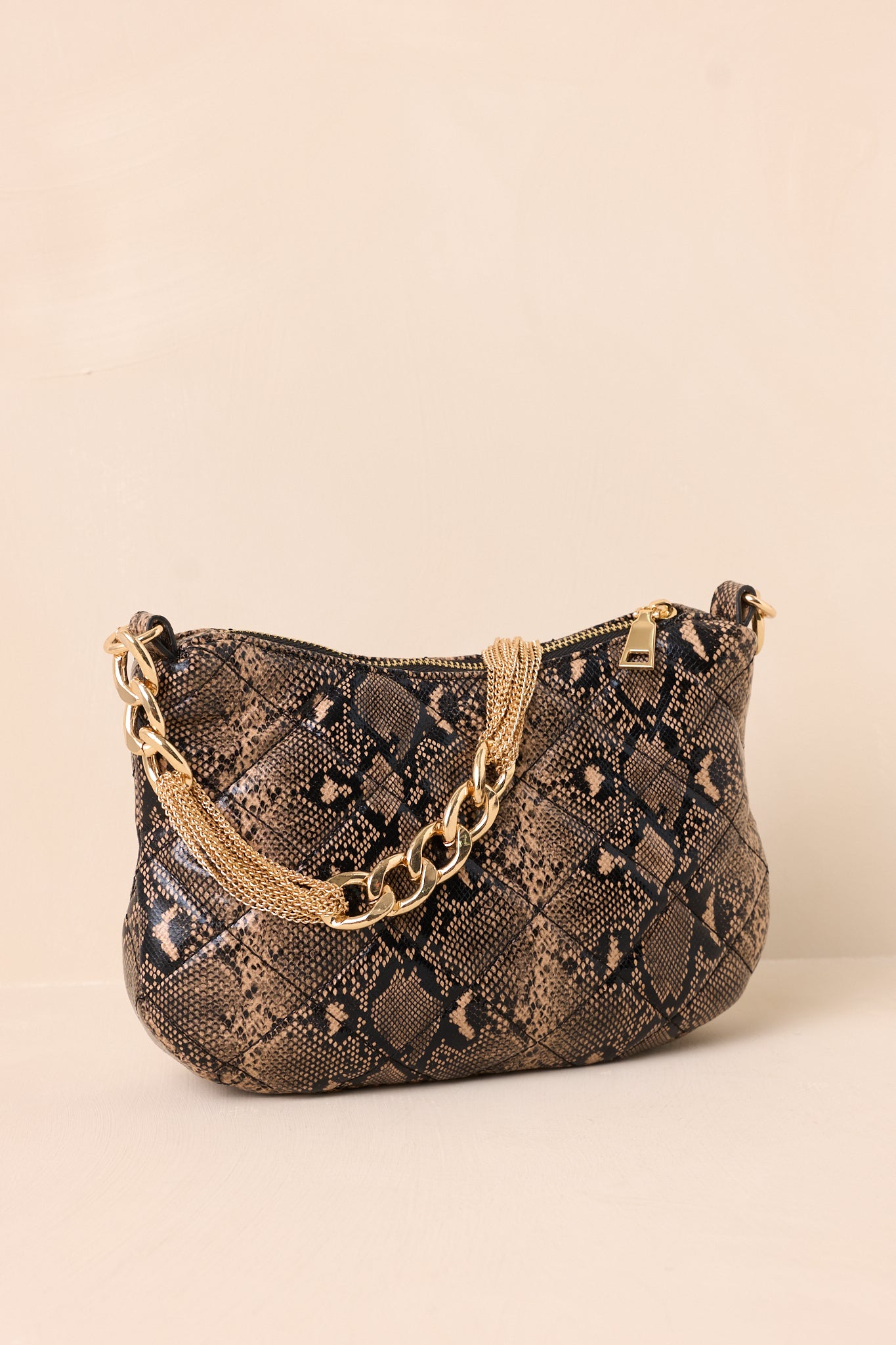 I'm Yours Tonight Snakeskin Quilted Handbag