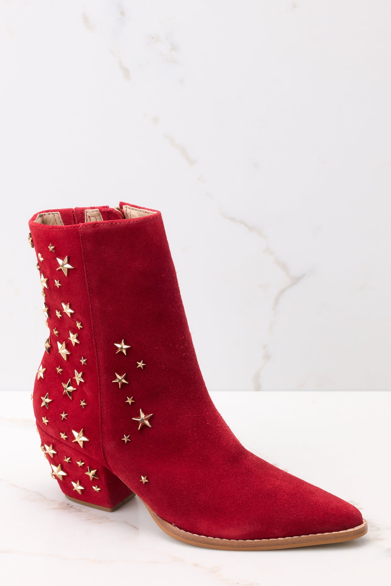 Caty Red Limited Edition Ankle Boots - Red Dress