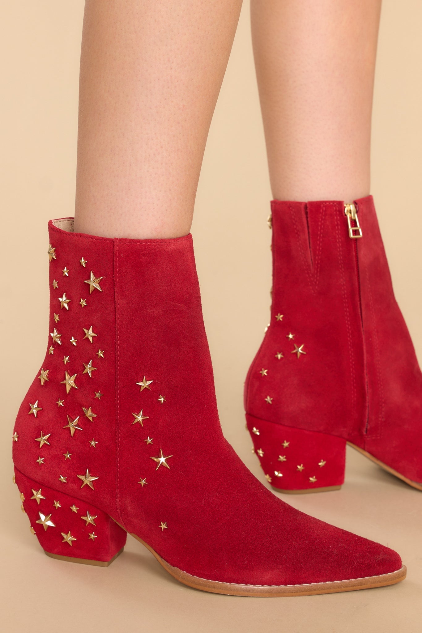 Caty Red Limited Edition Ankle Boots - Red Dress