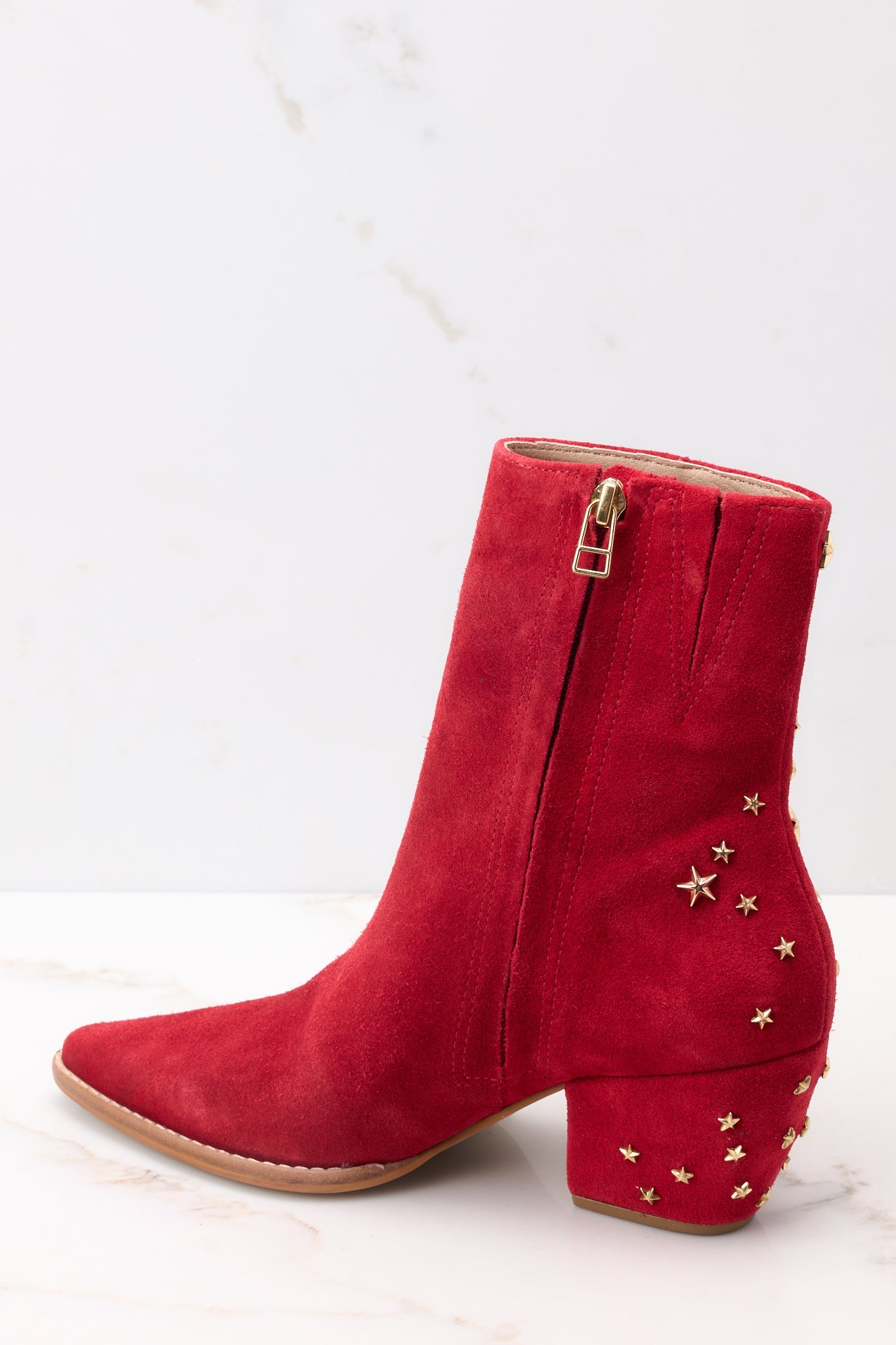 Caty Red Limited Edition Ankle Boots - Red Dress