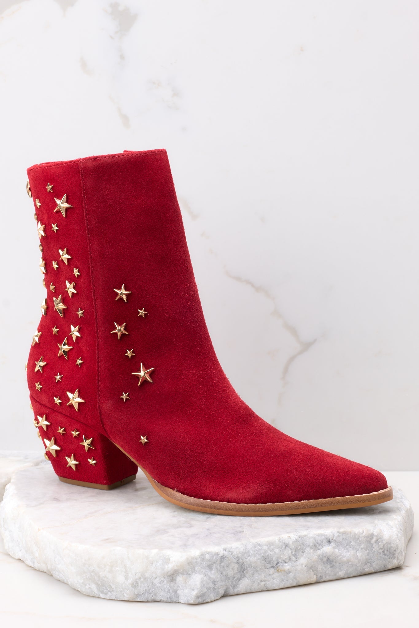 Caty Red Limited Edition Ankle Boots - Red Dress