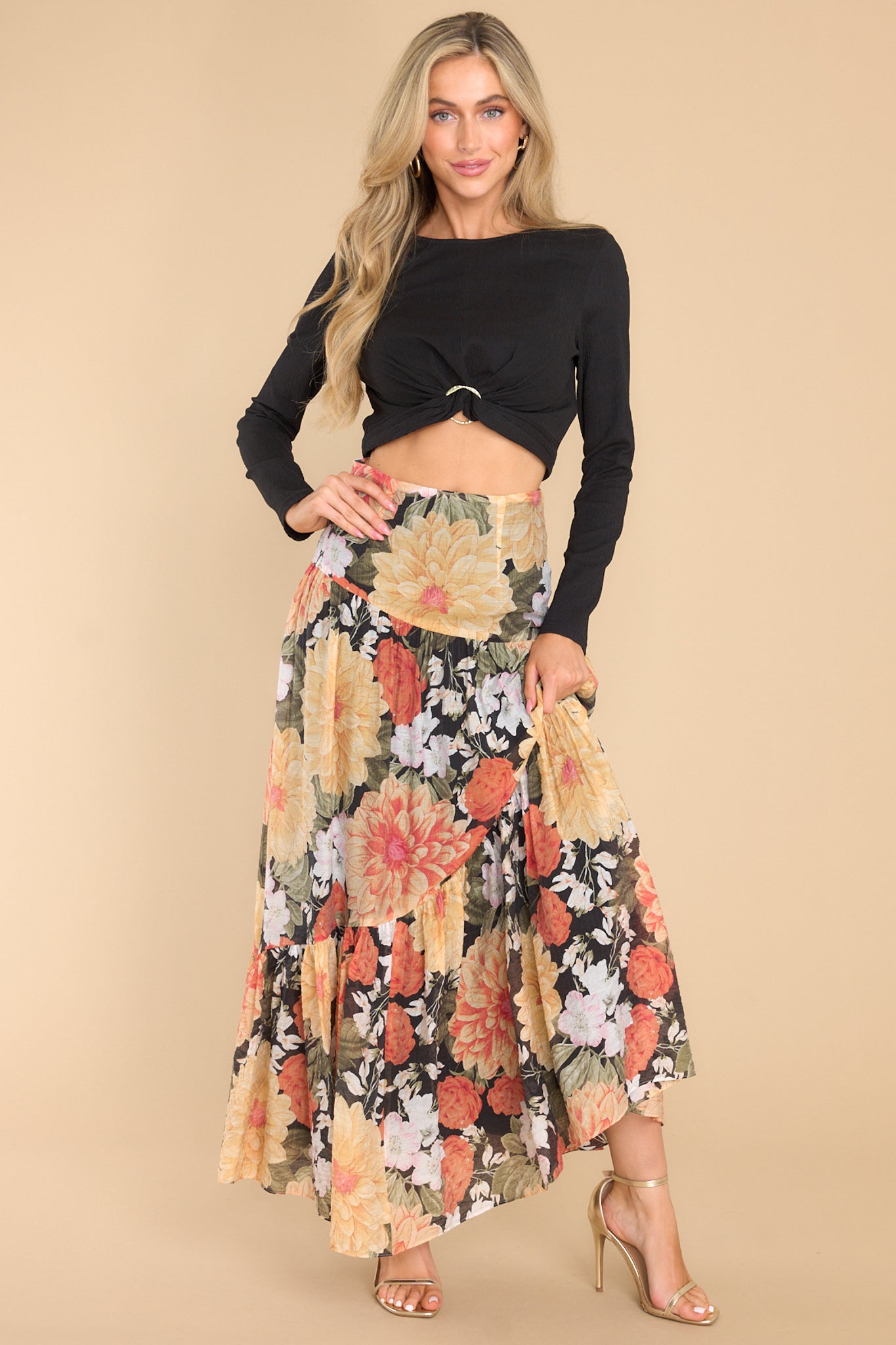 Clementine Maxi Skirt - Red Dress