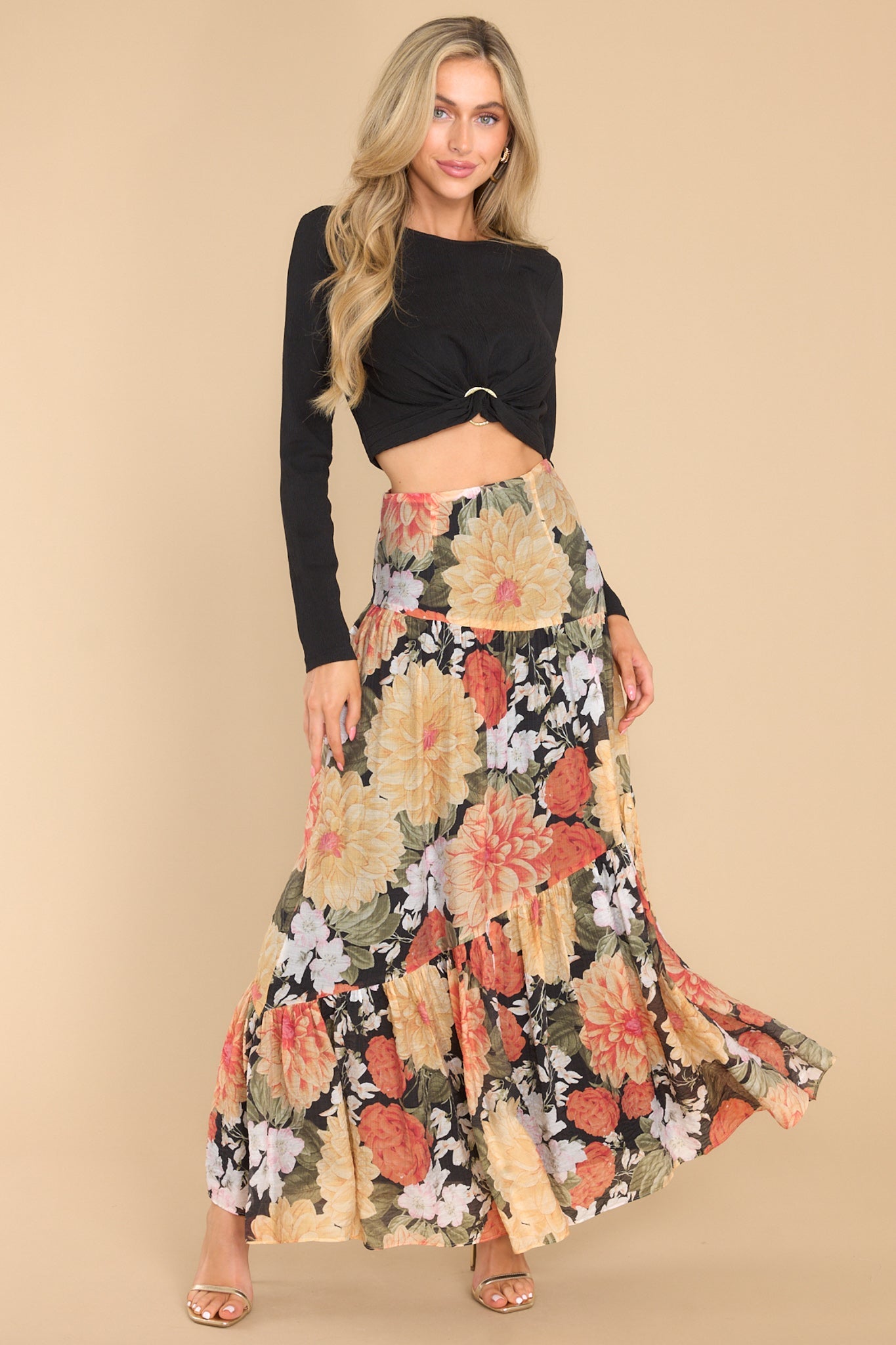 Clementine Maxi Skirt - Red Dress