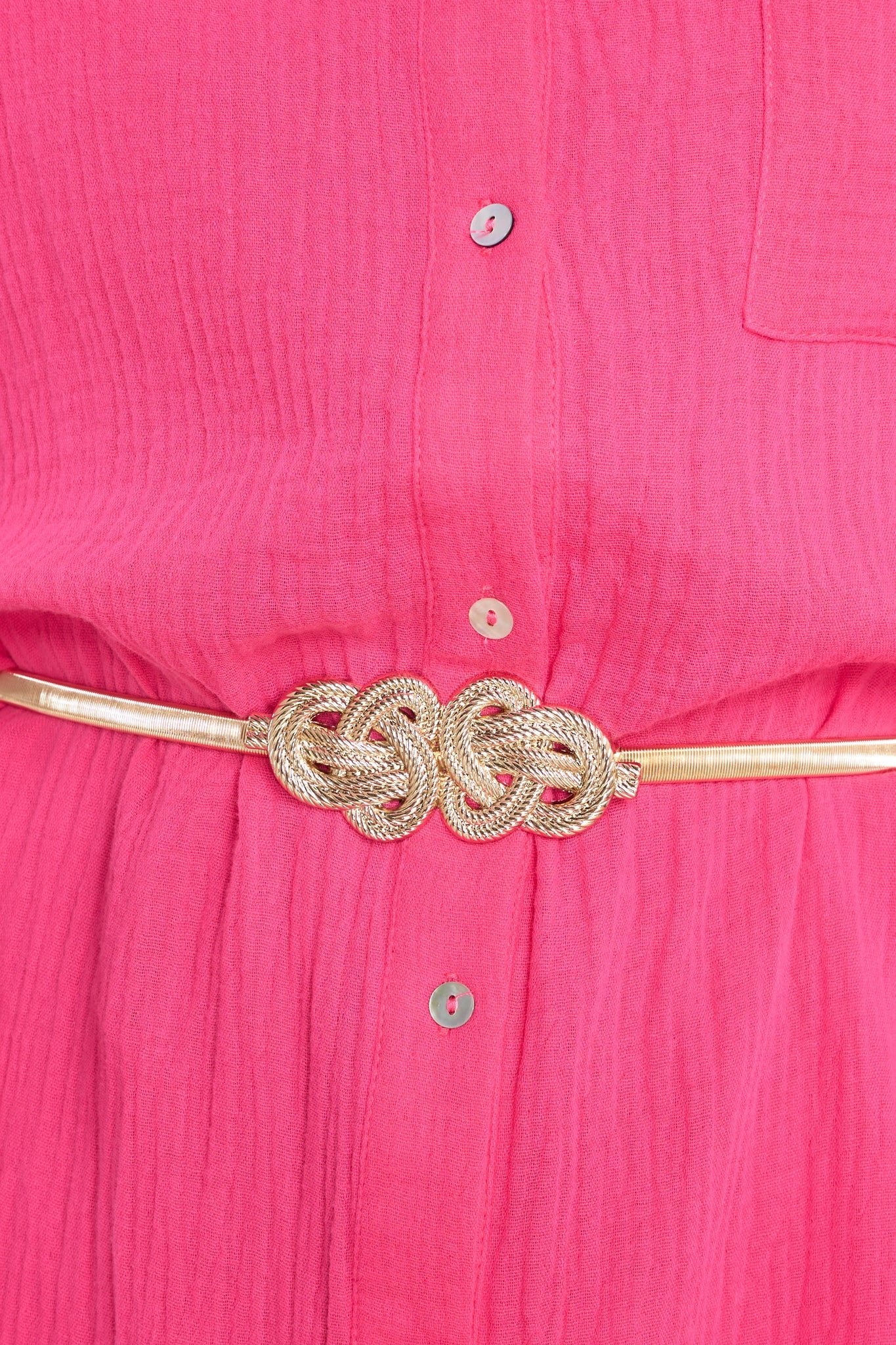 Every Option Gold Belt - Red Dress