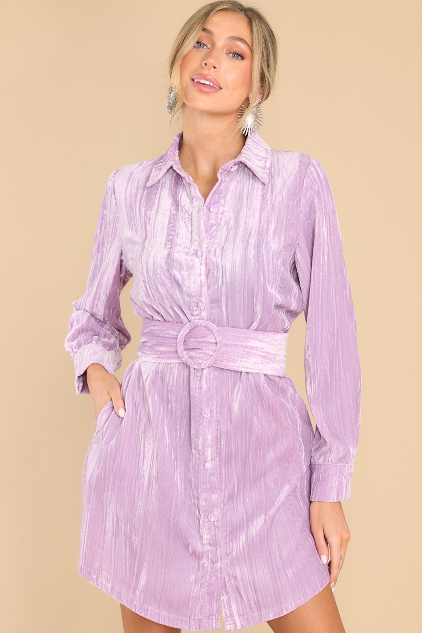 Everyday Essential Lilac Dress - Red Dress