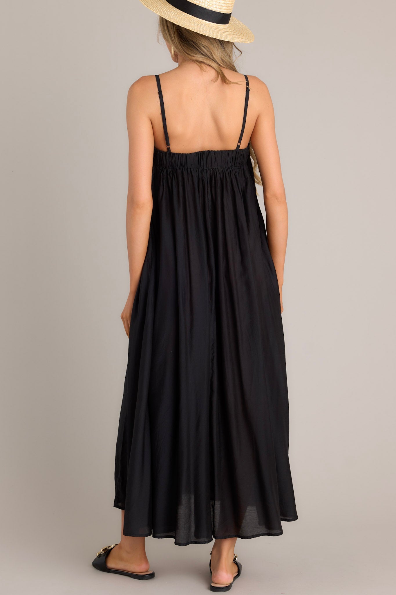 I Need Somebody Black Maxi Dress - Red Dress