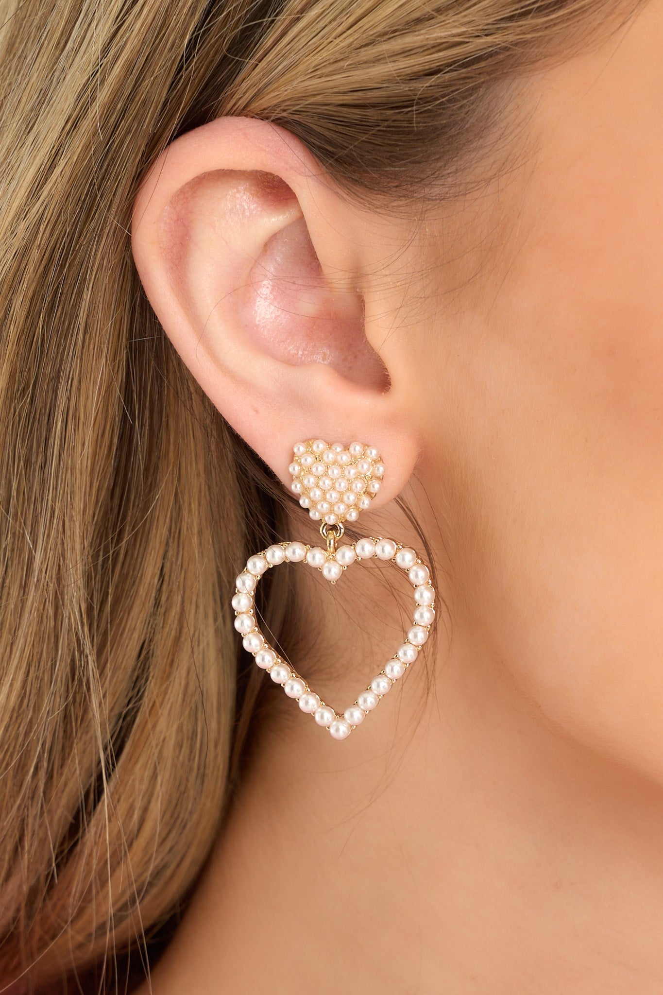 Love and Magic Pearl Earrings - Red Dress