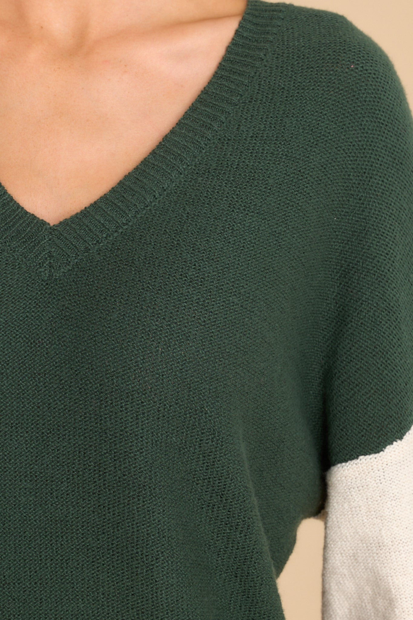 Mean Something Hunter Green Sweater - Red Dress