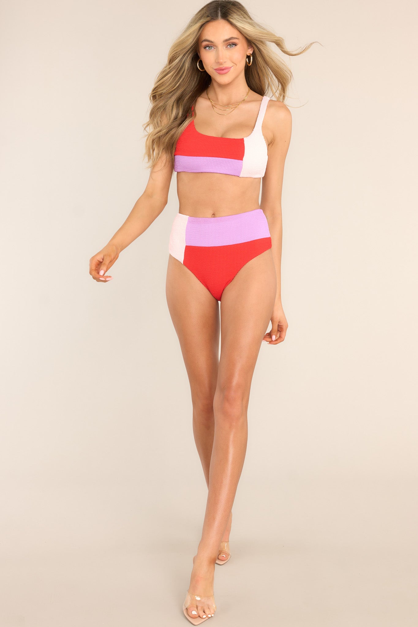 MINKPINK Cartagena Red Bikini Top - Red Dress