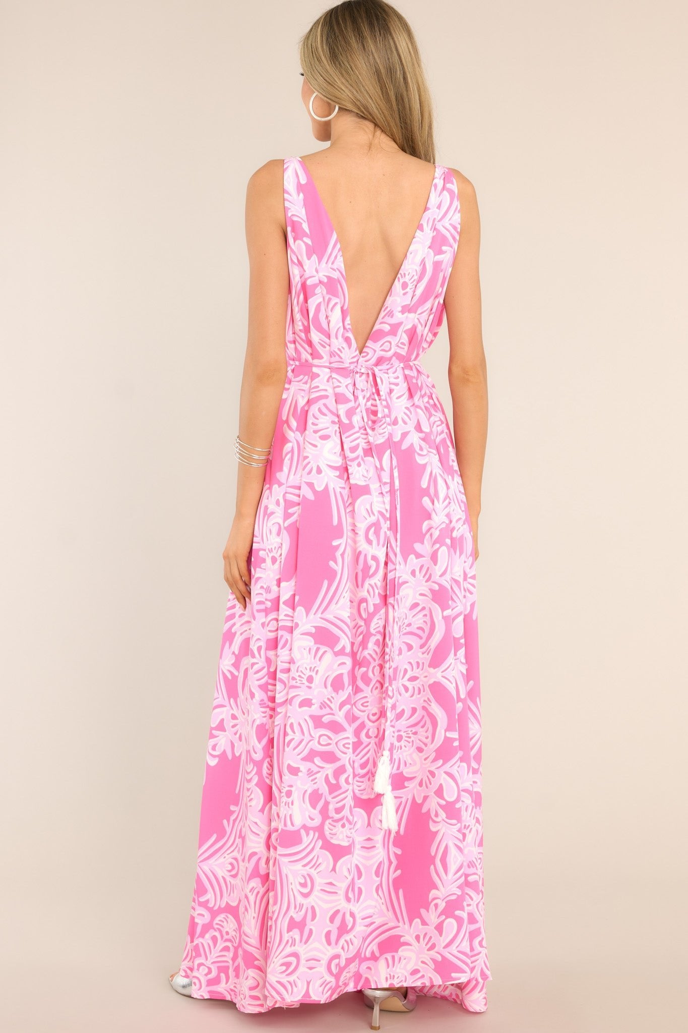 Only Clear Skies Pink Maxi Dress - Red Dress