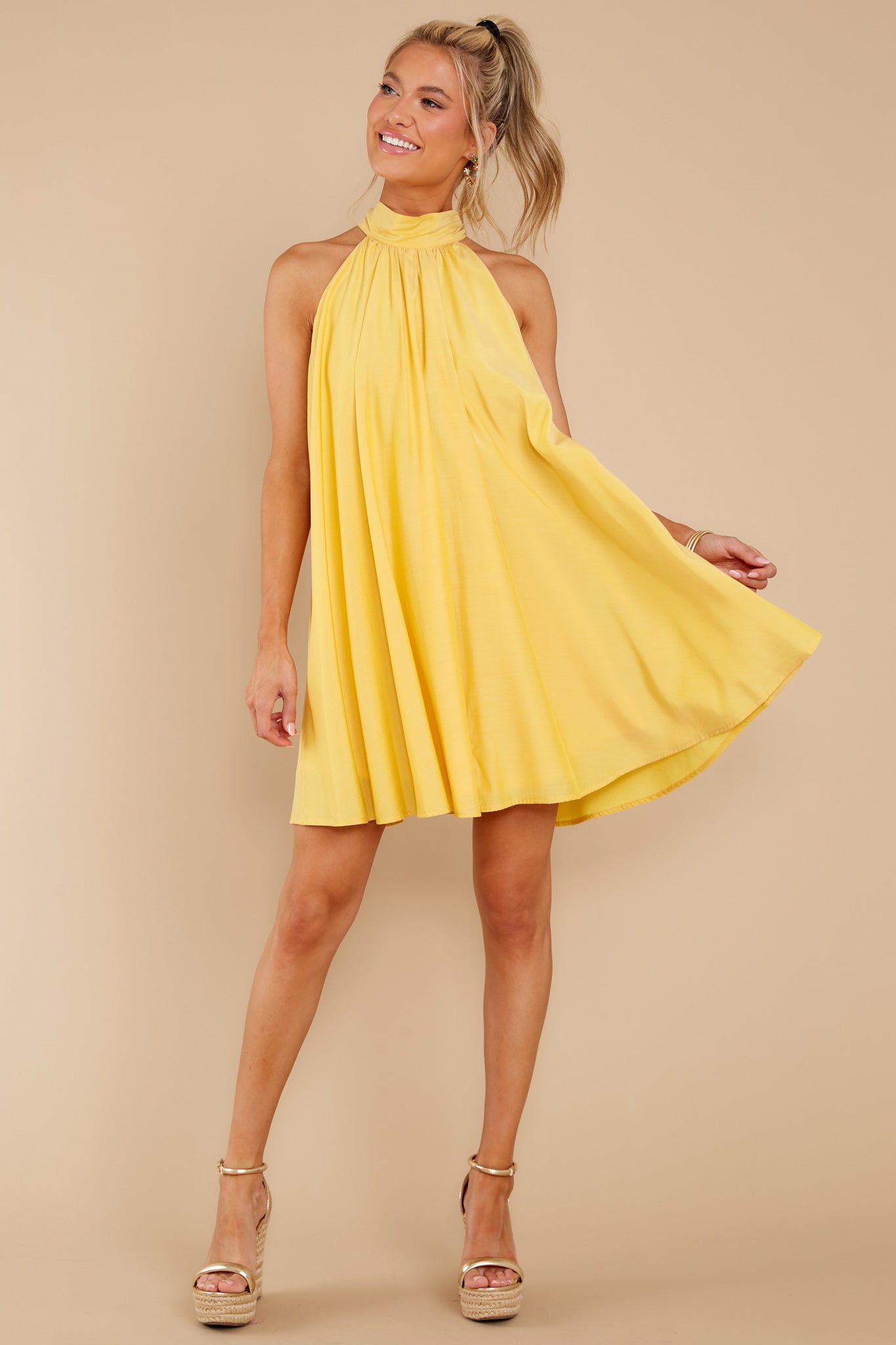 Whatever Moves You Yellow Dress