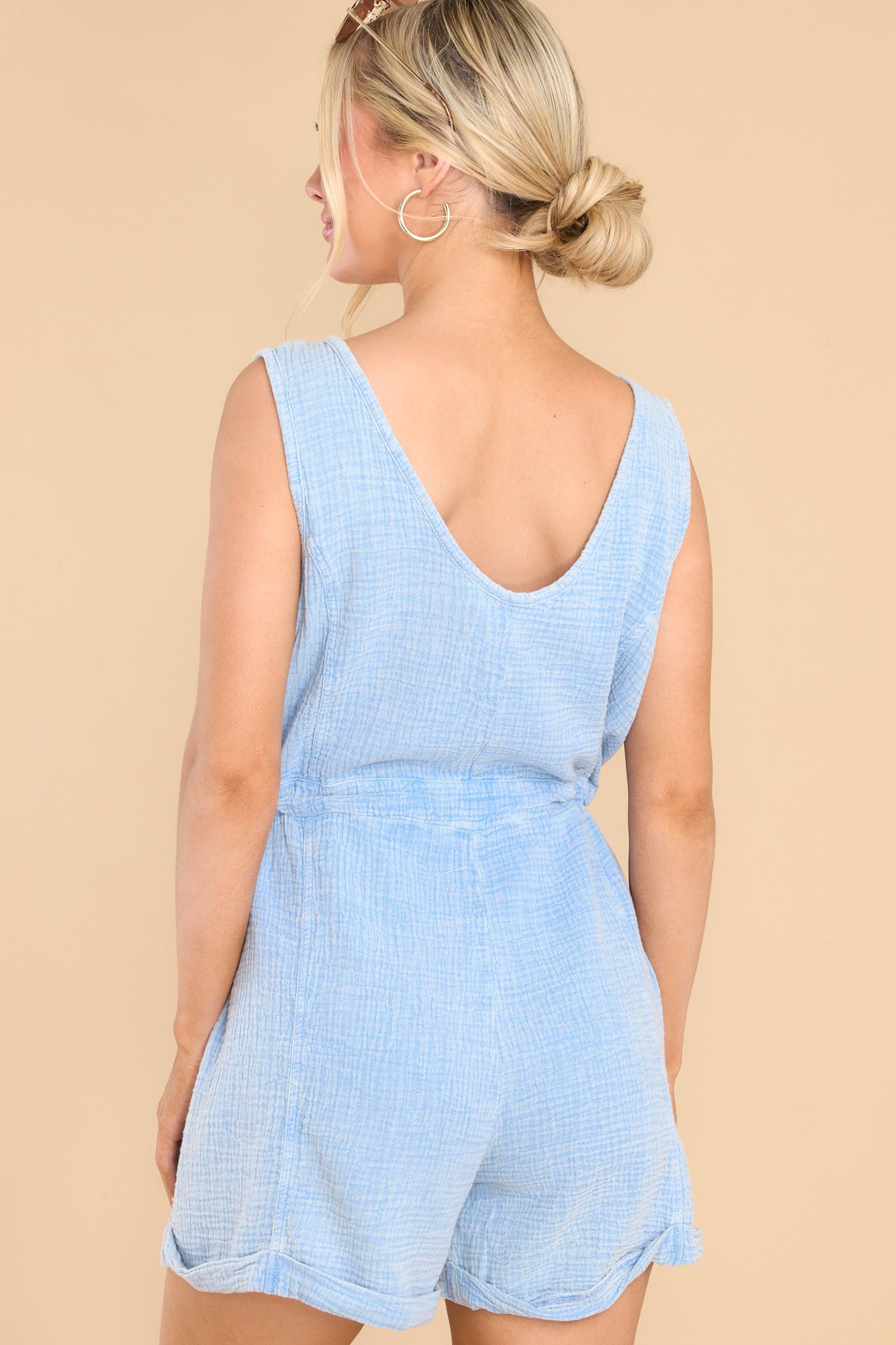 Essential Light Indigo Romper - All Playsuits | Red Dress