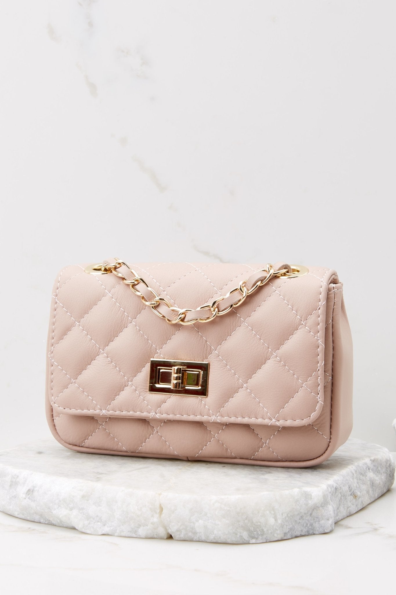 German Fuentes Easy Street Leather Bag in Blush