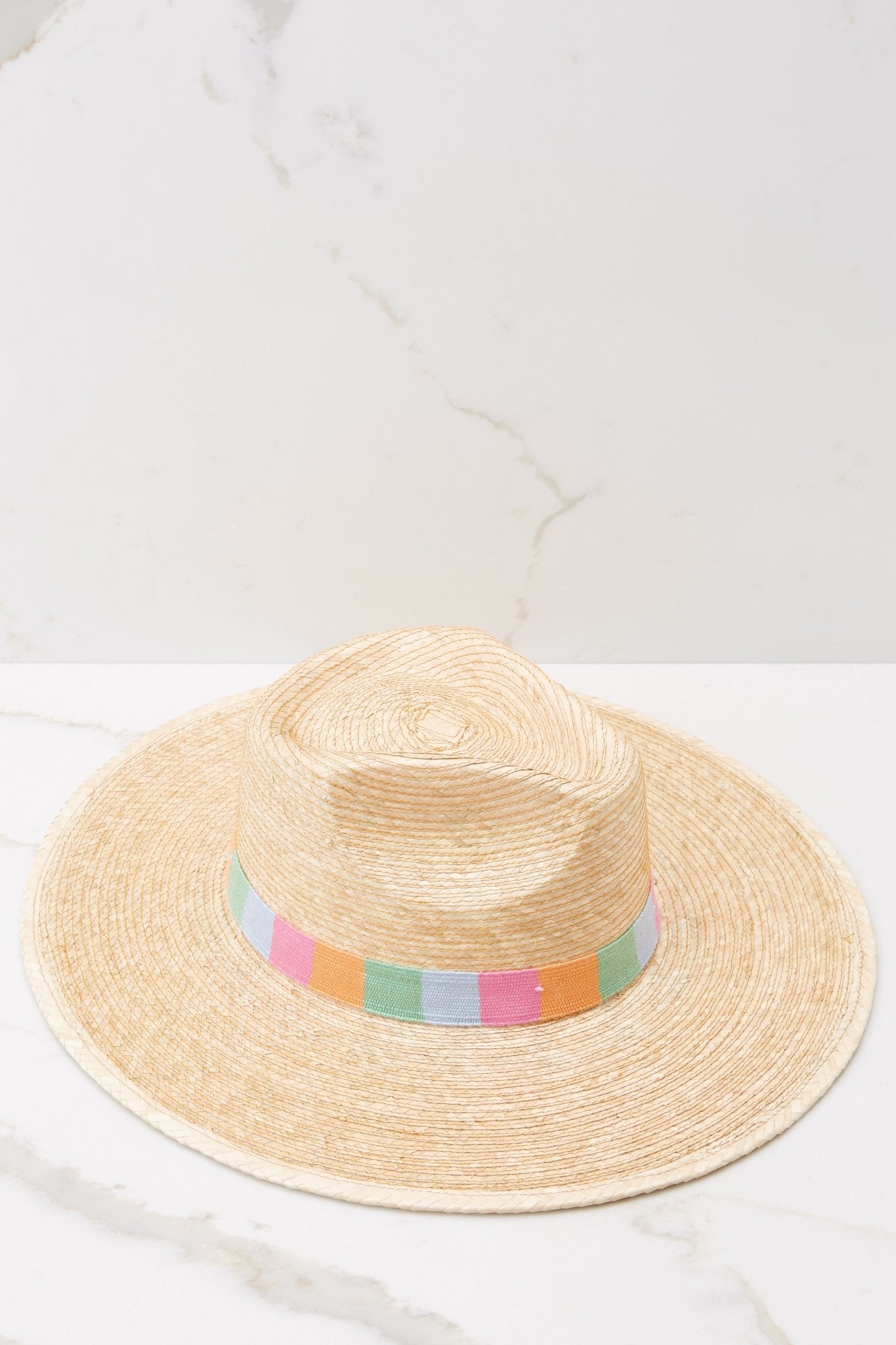 Griselda Palm Hat - Red Dress