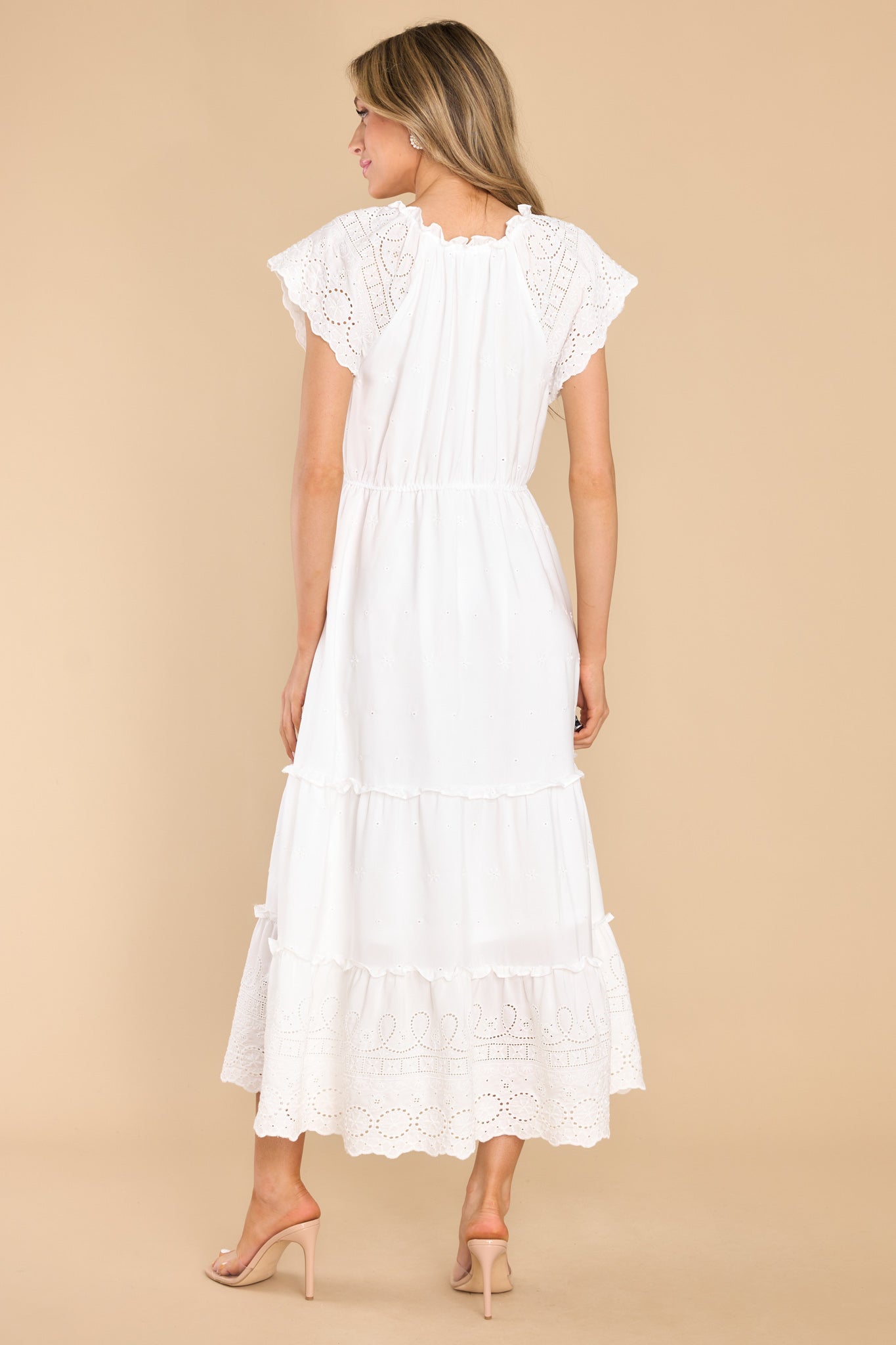 My Darling Heart White Maxi Dress - Red Dress