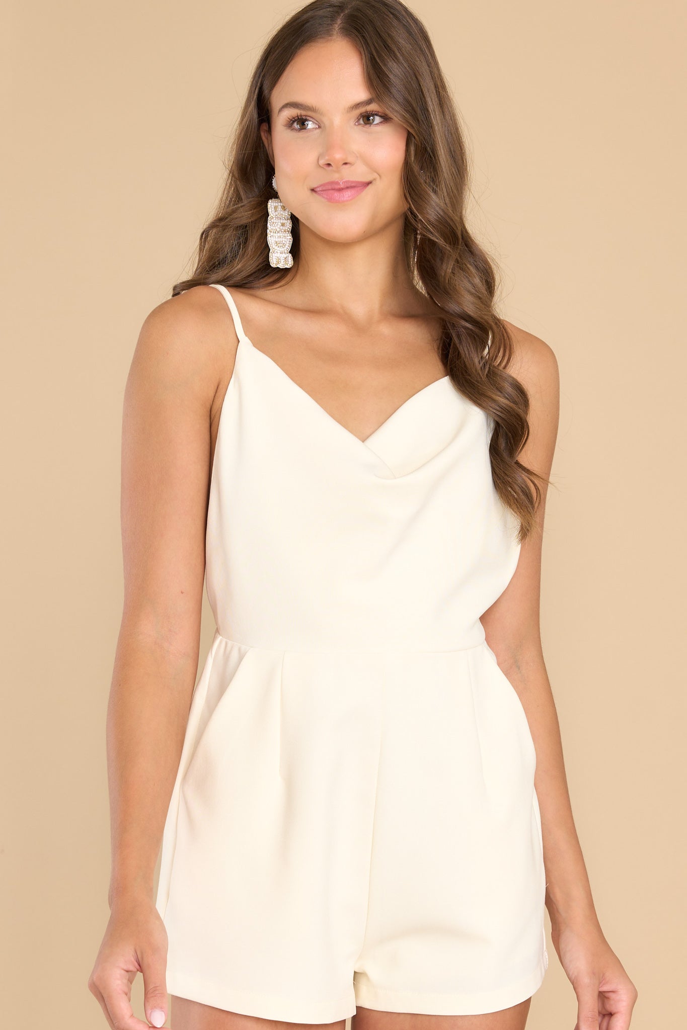 Alluring Ivory Romper - All Playsuits