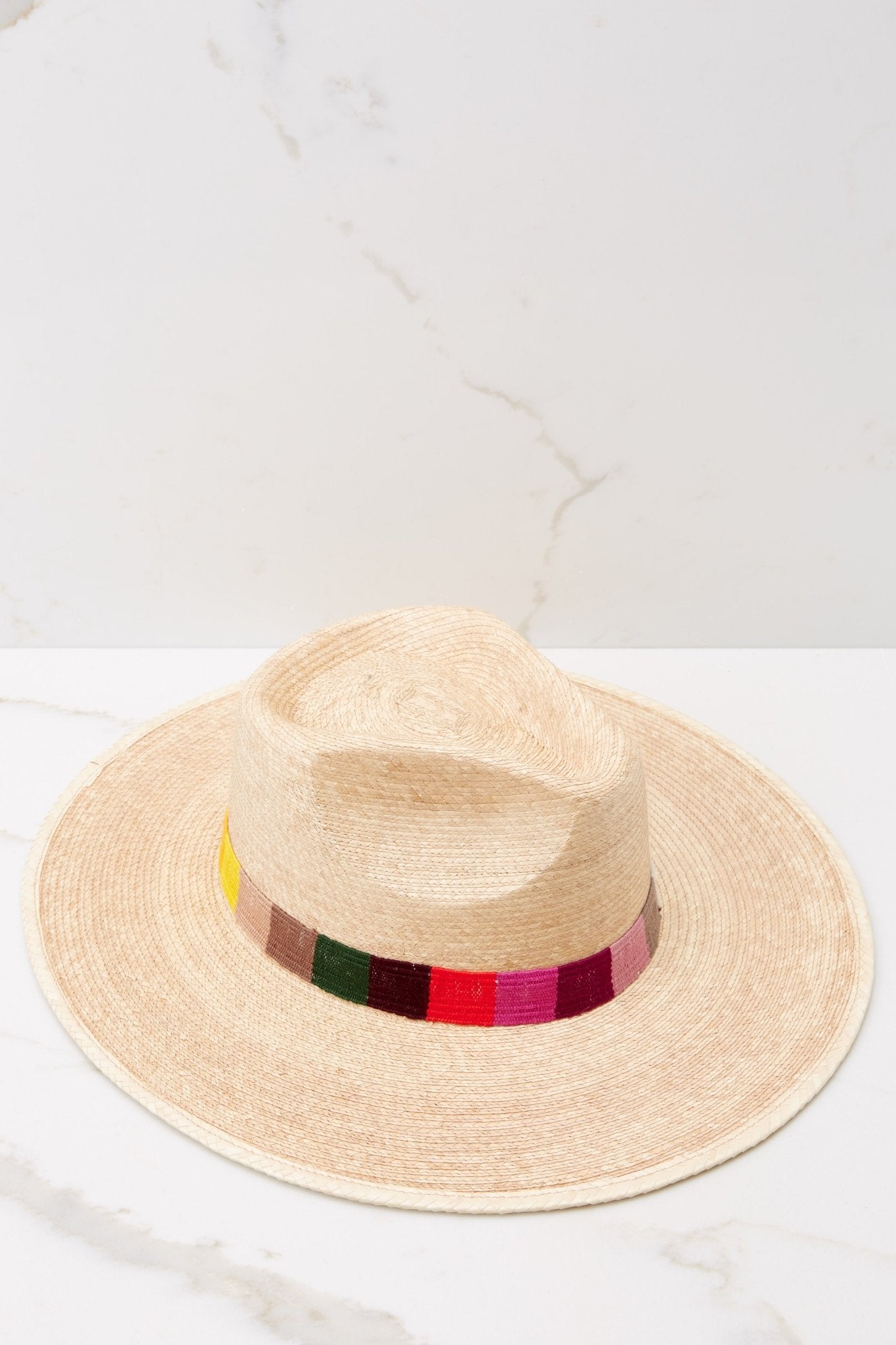 Rosita Palm Hat - Red Dress